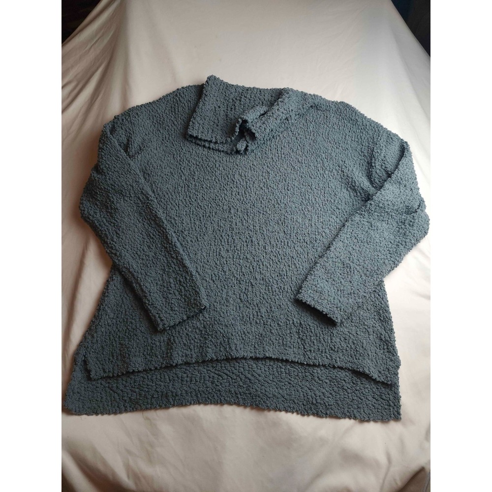 Wallpapher Sweater Womens XXL Blue Boho Chic Cottagecore Soft Girl Pullover